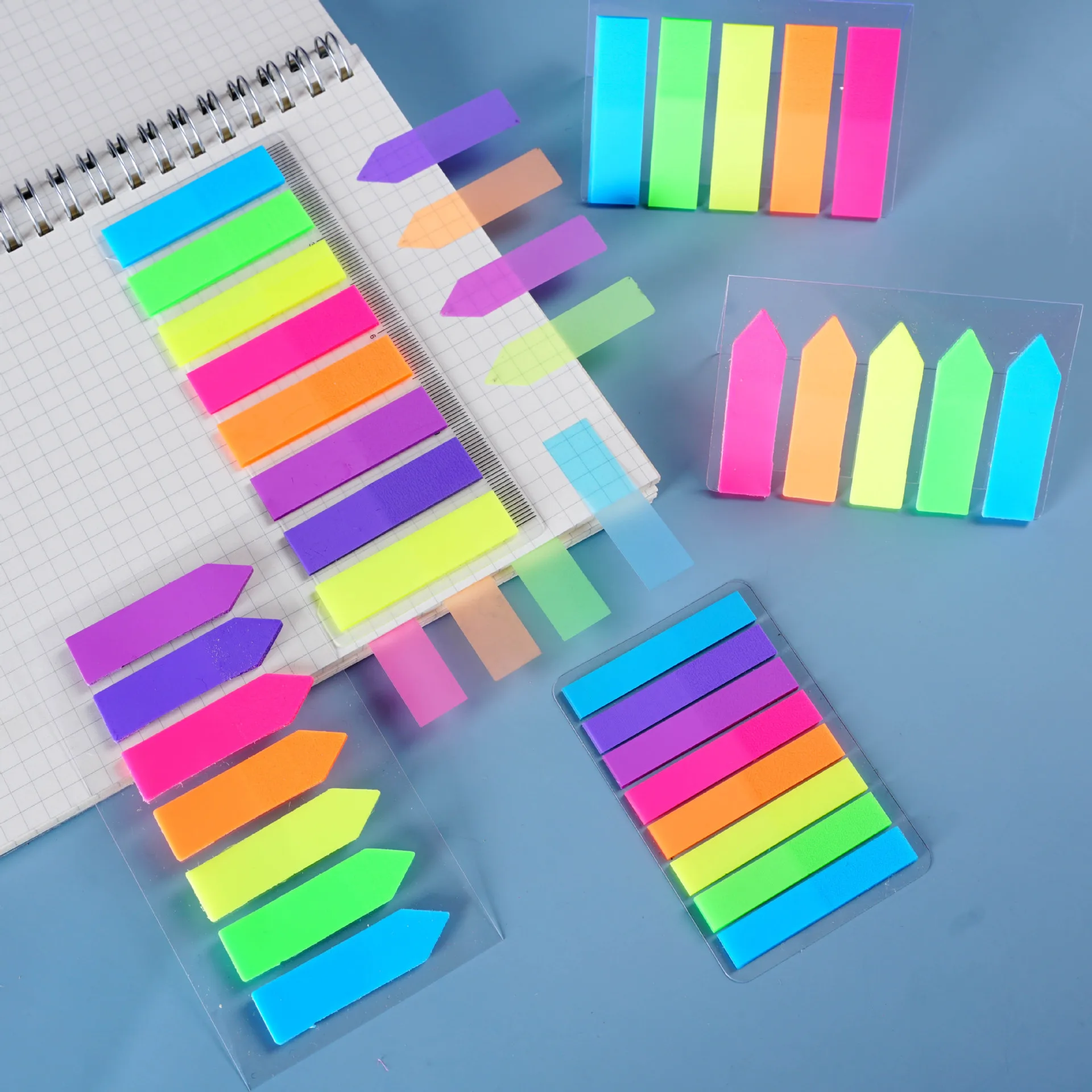 

200Sheets Colorful index Self Adhesive Memo Pad Bookmarks Planner School Office Stationery Supplies Fluorescence Sticky Notes