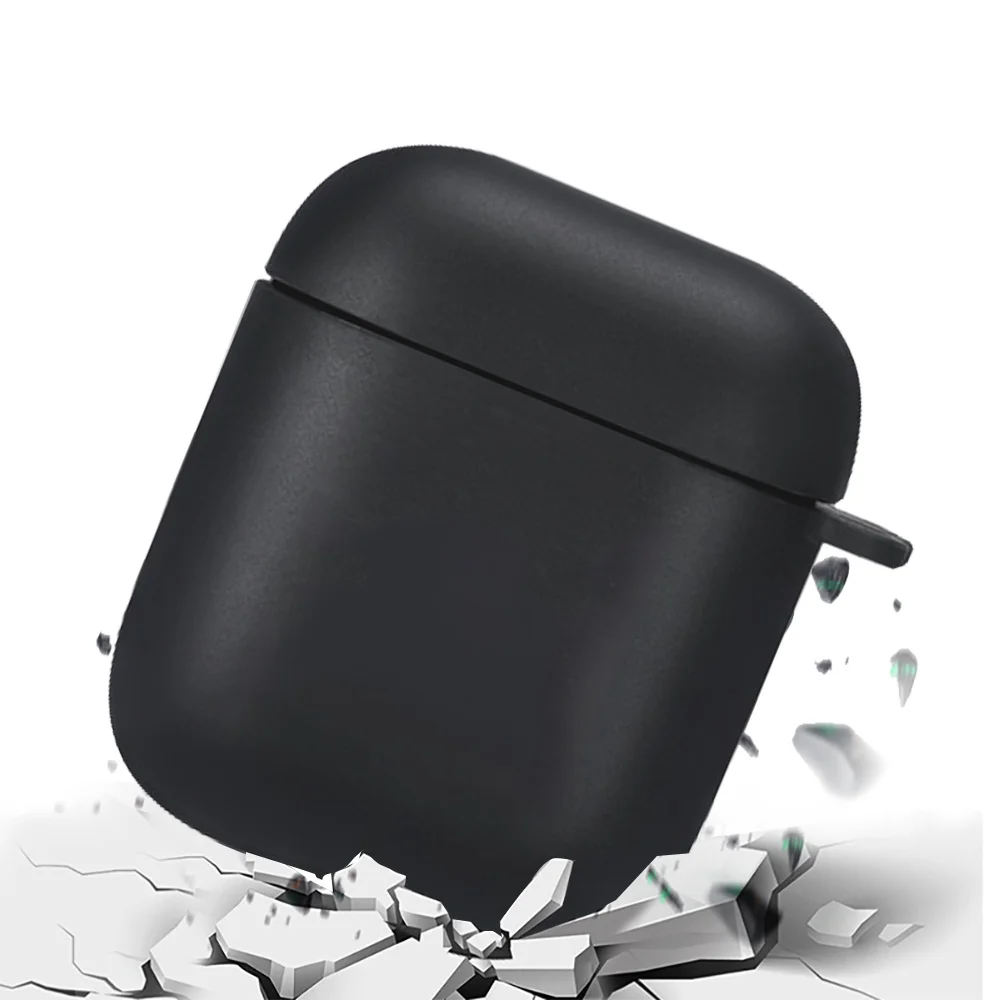 Чехол для Apple AirPods 1 го/2 го поколения мягкий силиконовый защитный чехол Bluetooth