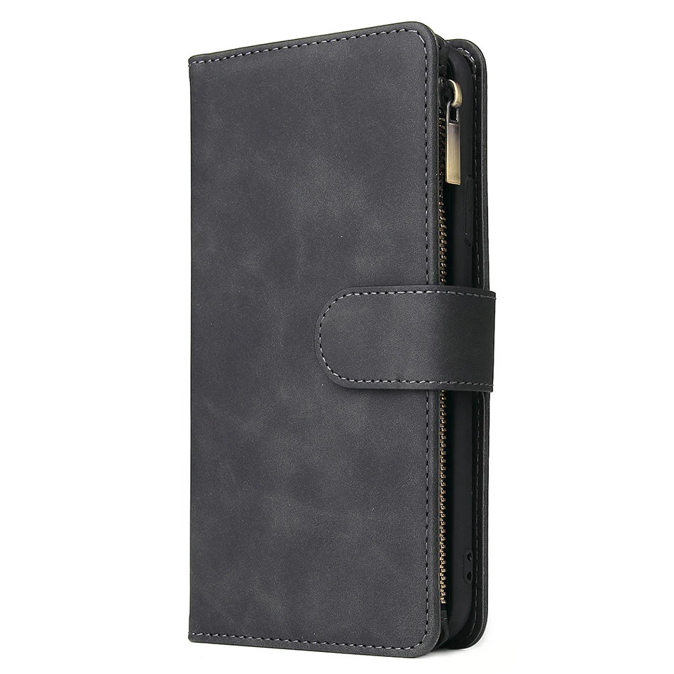 Для Funda samsung Note10+ чехол для телефона роскошный кожаный кошелек с молнией держатель для карт чехол для samsung Galaxy A50 A70(A7) A705F