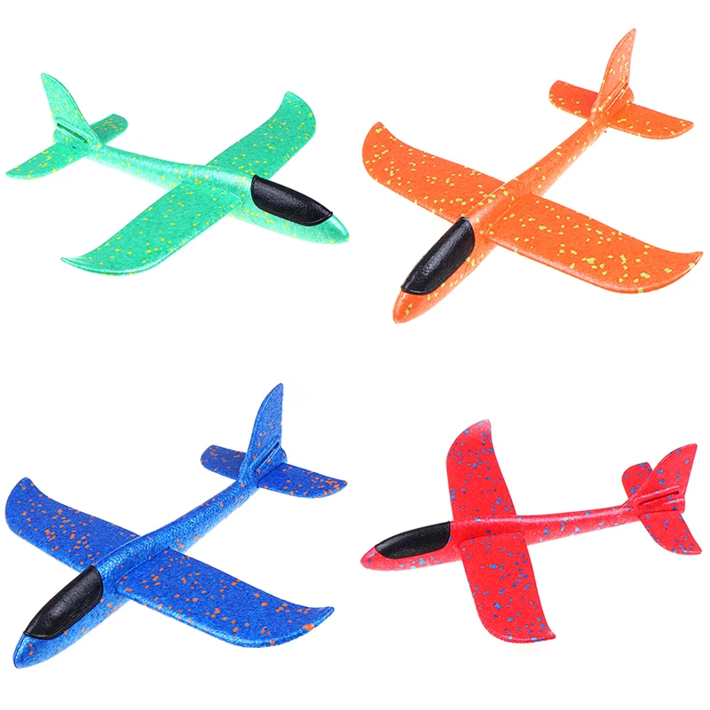 

1 pc EPP Foam Hand Throw Airplane Outdoor Launch Glider Plane Kids Gift Toy 37CM Interesting Toys