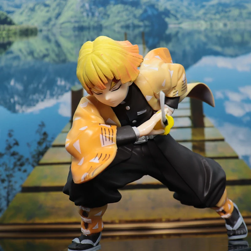 

Аниме персонаж украшения игрушка модель призрака убийца клинок гром дыхание тянущий меч Молния флэш анимация в коробке