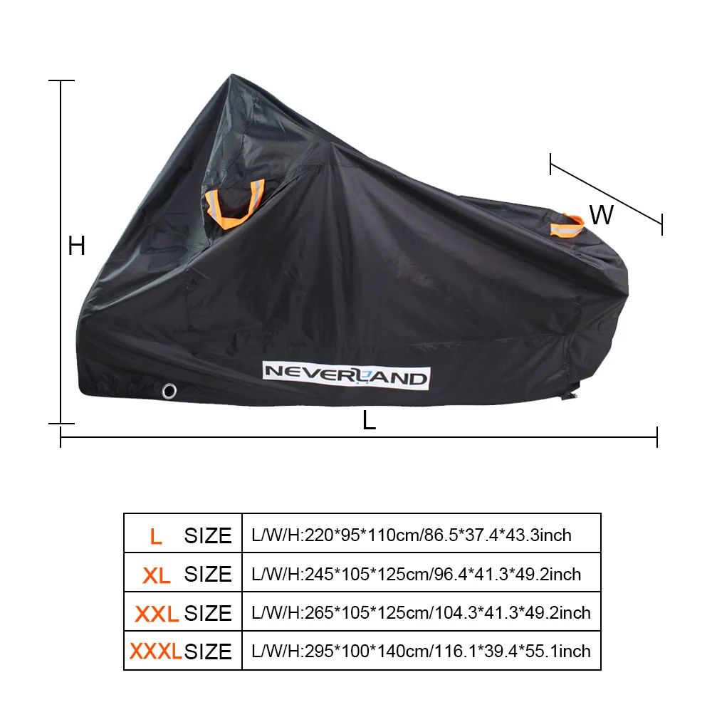 210D защита от дождя пыли УФ черные чехлы для мотоциклов скутеров моторов