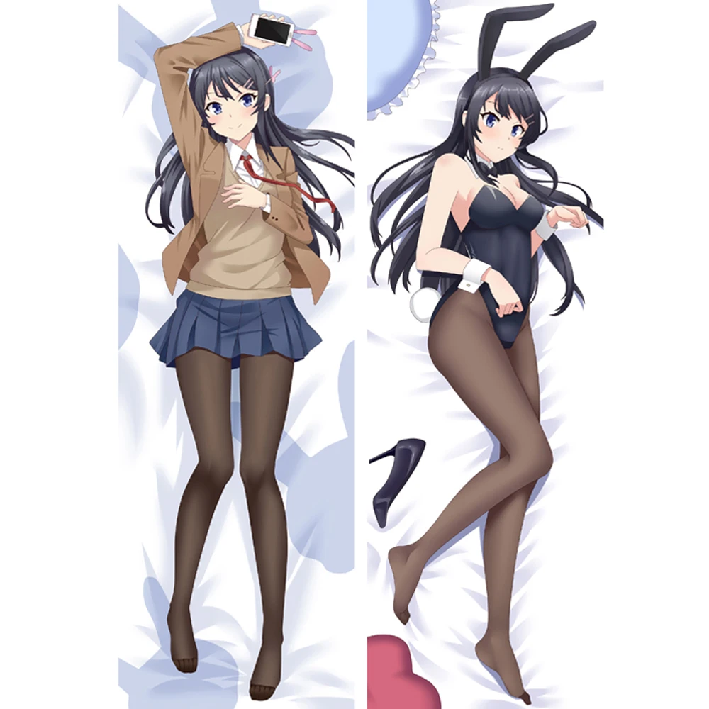 Аниме Dakimakura Rascal Not Dream of Bunny Girl Senpai Mai Sakurajima обнимающая Подушка Чехол Наволочка 150