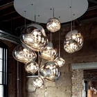 Светодиодные люстры из ПВХ в скандинавском стиле, современные потолосветодиодный светильники для гостиной, комнатное Освещение для дома, лофт, подвесные лампы