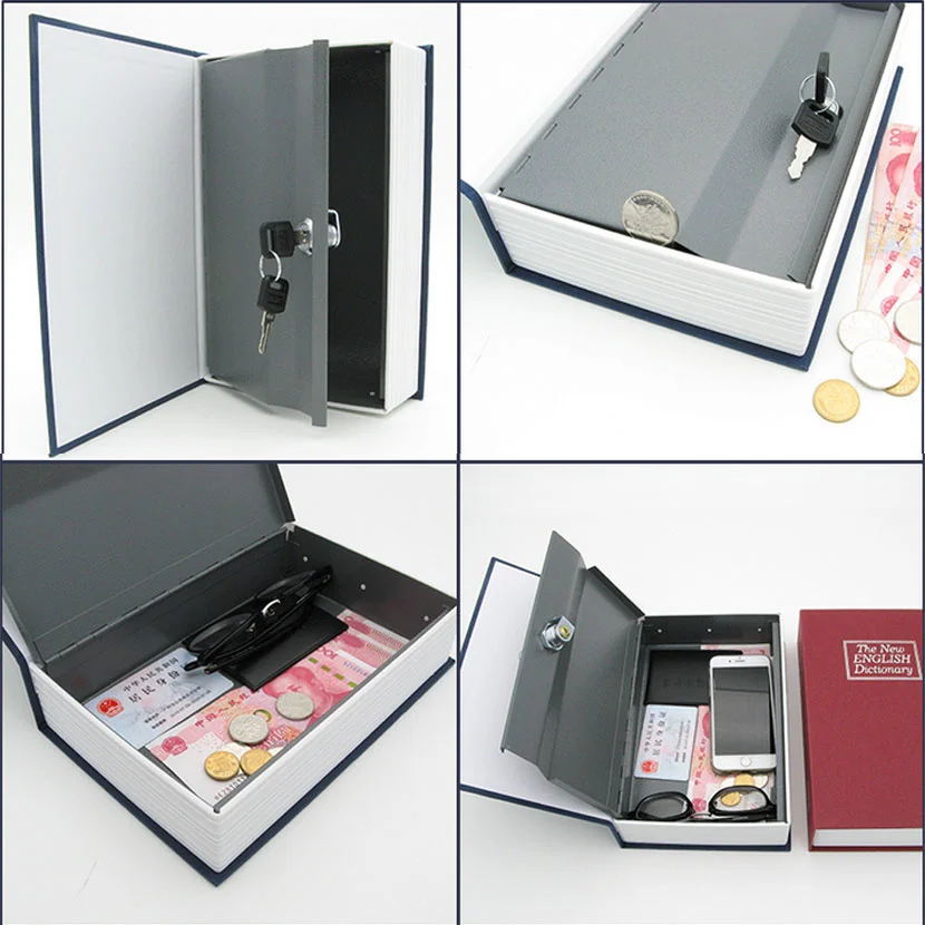 

Safe Box Piggy Bank Secret Book For Coin Money Stash Security Hidden Safes Cash Money Storage Jewellery Digital Password Locker