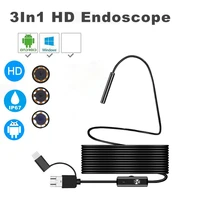 wireless endoscope zoomable ip67 waterproof wifi borescope 2 0mp inspection camera semi rigid snake camera for android ios
