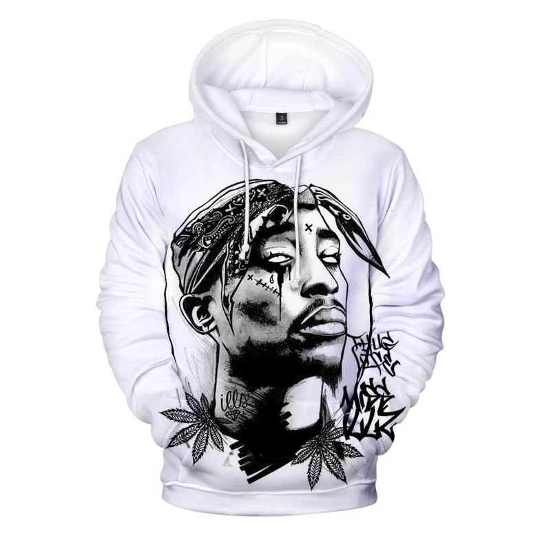 

New Arrival 2Pac 3D Hoodie Sweatshirts Men Autumn Winter Pullovers Print Rapper Tupac Hoodies Streetwear Men/Women Hoodies Tops