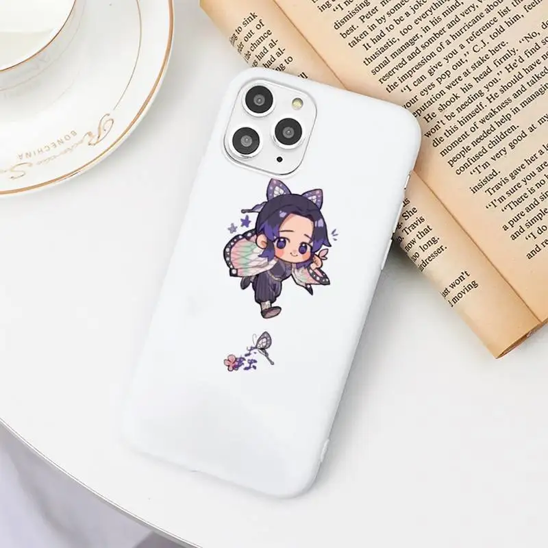 

Demon Slayer Kimetsu No Yaiba Phone Case Candy Color for iPhone 11 12 mini pro XS MAX 8 7 6 6S Plus X SE 2020 XR