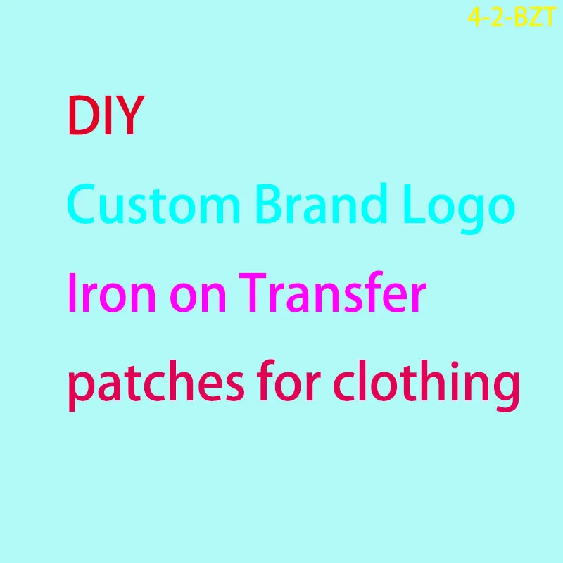 

Custom Patch Iron on Brand LOGO Anime Patches for Clothes DIY Bull Thermo Stickers Appliques Brand Mouse Transfer for T-shirt P