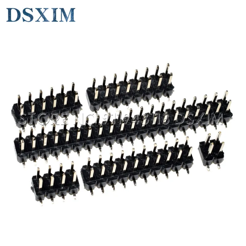 10 шт. SMD SMT 2*2/3/4/5/6/7/8/9/10/12/16/20/40/ PIN двухрядный штырьковый разъем 2 54 мм шаг для ленты