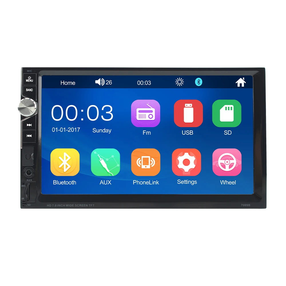 2 din Автомобильный MP5 мультимедийный видео плеер HD сенсорный экран GPS