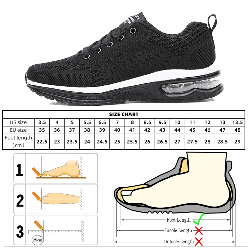 

Air Cushion Sports Shoes 2021 New Unisex Fashion Running Men Sneakers Comfortable Breathable Mesh Casual Shoes for Women Men