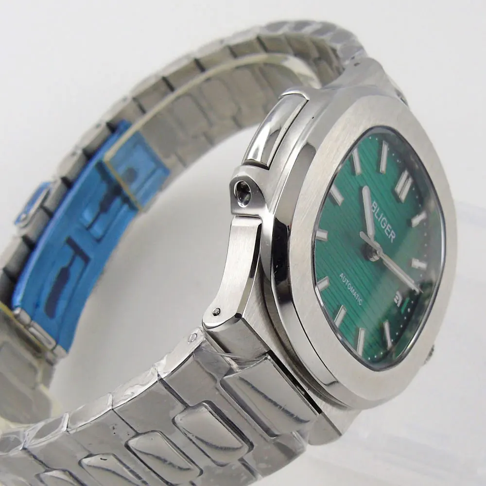 Автоматические Мужские часы BLIGER Dress Square NH35A PT5000 21 драгоценность MIYOTA 8215 бирюзовый