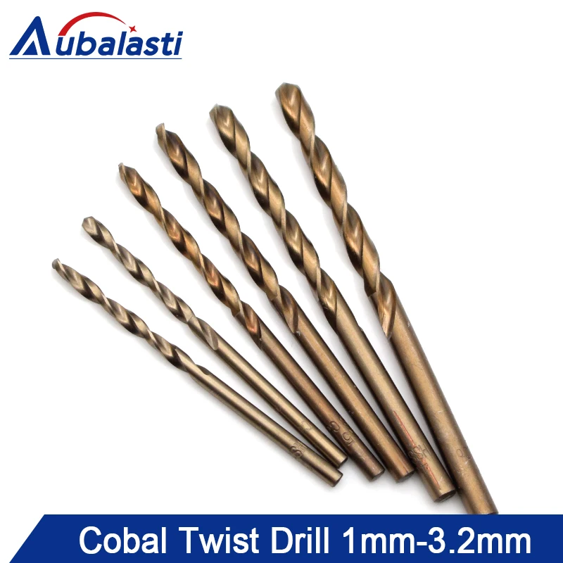 Stainless Steel Bit Titanium Plated Twist Drill Hand Electric Straight Shank Extended Metal Diameter 1mm-3.2mm | Инструменты