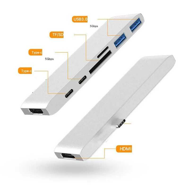 USB C концентратор Basix для HDMI адаптера со стандартным интерфейсом 3 0 Type док станция