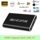 HDMI USB TYPE C видео конвертер 1080P для ТВ PS4 Mac Windows Linux Os X запись игр карта захвата HDMI USB3.0