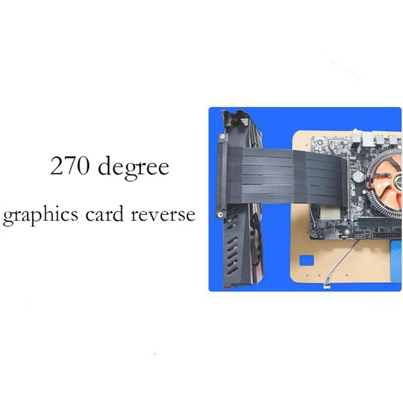 

1 Pcs PCI Express 3.0 High Speed 16X Flexible Cable & 1 Set Image Card Dedicated Adapter Card Ver009S Pci-E Riser Card