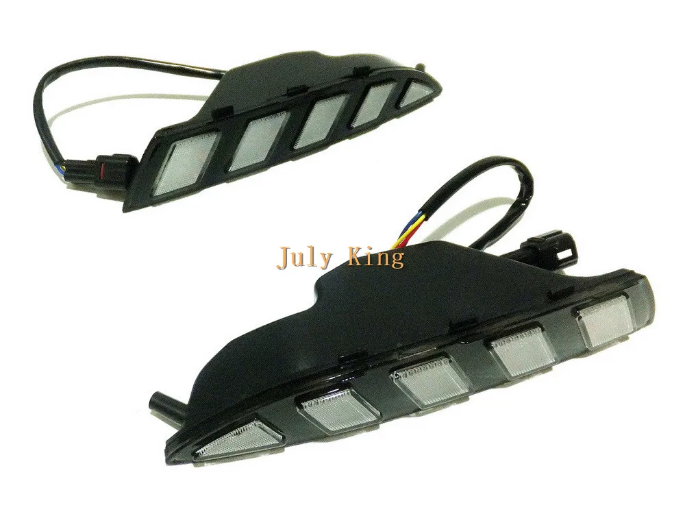 July King светодиодный чехол для дневных ходовых огней для VW scirocco 2008-14, Белый DRL+ Ice Blue Night DRL+ желтый стример поворотников