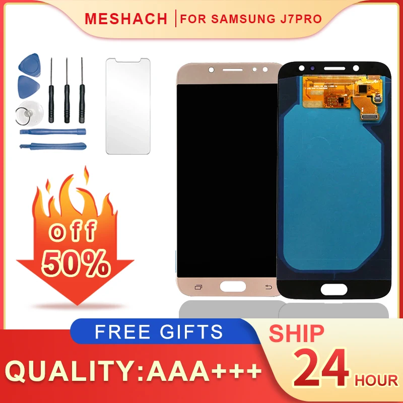 5 ''сенсорный ЖК экран для Samsung Galaxy J7 Pro 2017 J730 SM J730F J730FM/DS J730F/DS J730GM/DS дисплей с