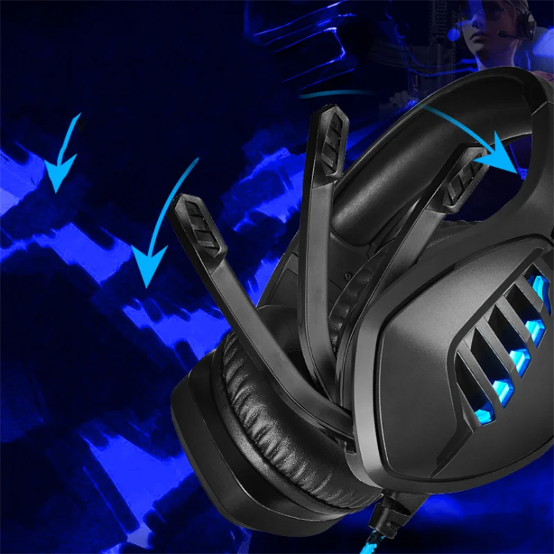 Игровая гарнитура с глубоким басом игровые наушники Профессиональные