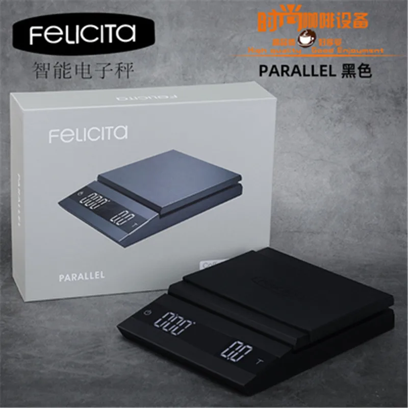 Felicita параллельные кофейные весы с Bluetooth USB зарядкой умные электронные таймером
