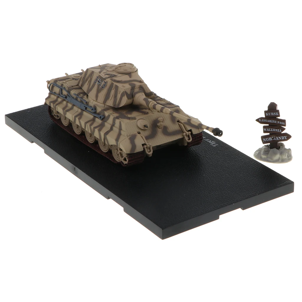 1/72th Diecast WWII Немецкий Тигр II-Нормандия 1945 модель танка игрушка подарок на день