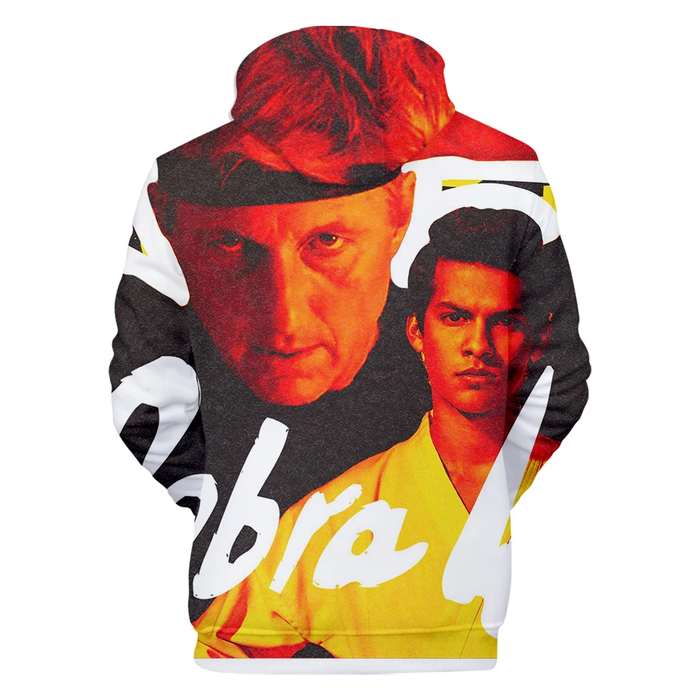 Cobra Kai толстовки и свитшоты больших размеров d для осени с хип хоп зима 3D змея мужские толстовки с принтом/женские большие размеры оптом