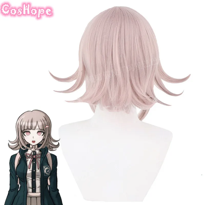 

Chiaki Nanami Cosplay Danganronpa Cosplay Women Short Pink Wig Cosplay Anime Cosplay Heat Resistant Synthetic Wigs