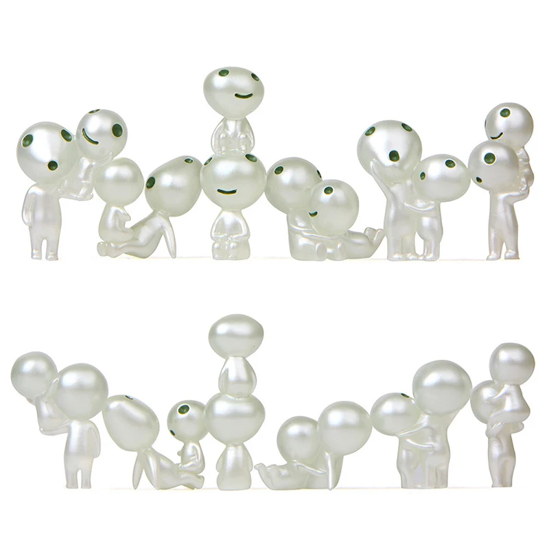 1 шт. светящиеся в темноте фигурки принцессы Мононоке двойные эльфы украшение