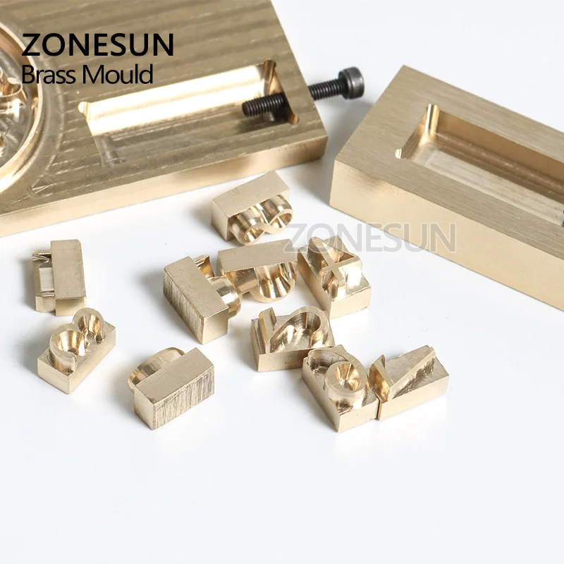 ZONESUN пользовательские логотипы горячей фольги штамповки латунная форма для дерева кожа бумага плесень тиснение плесень пластины DIY Дизайн