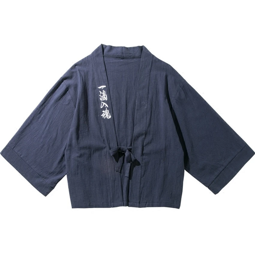 Мужское кимоно в японском стиле Haori традиционный японский дизайн мужской костюм