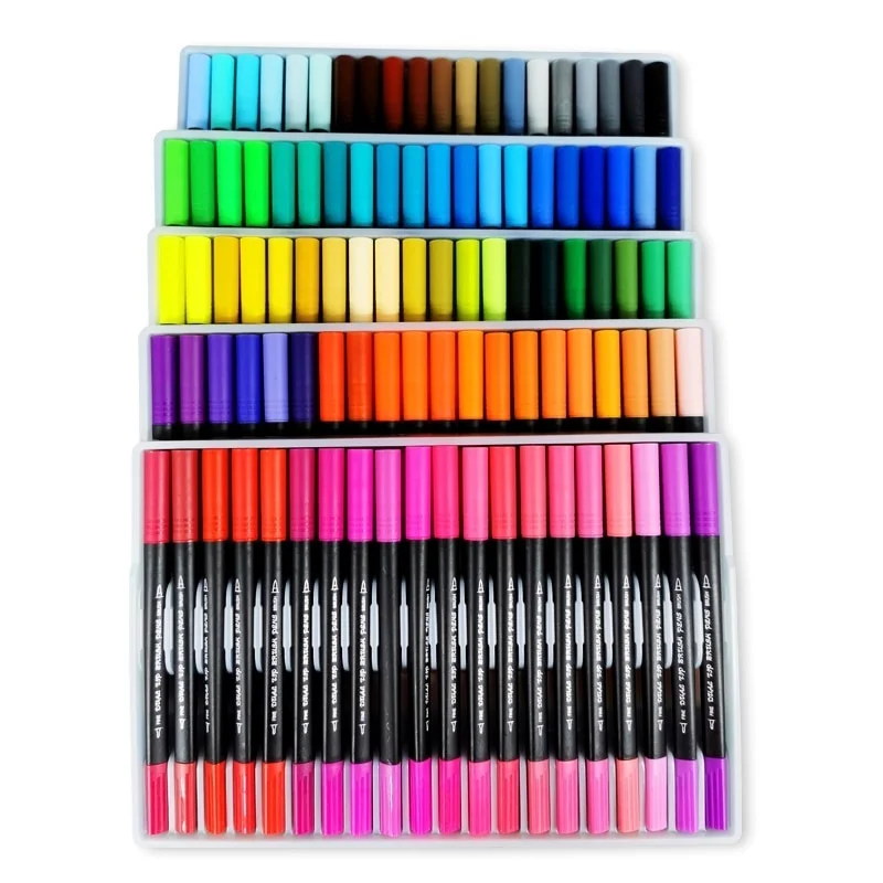 

Acuarelas Manga Watercolor Markers Pen Set Art Brush Pen for Paint Animation Design Artist Supplies 12/24/36/48/72/100 Colors