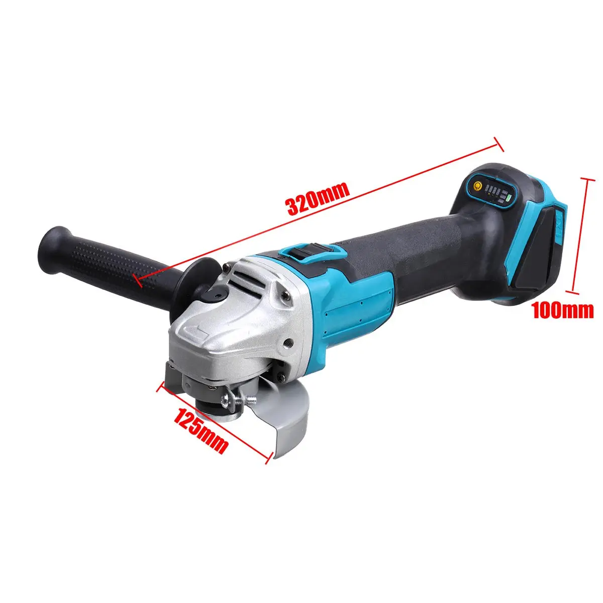 

18V 100/125mm Variable 4 Speed Brushless Cordless Angle Grinder Electric Grinding Machine For Makita Battery (Without battery)