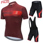 Комплект велосипедной одежды Teleyi, летняя одежда для езды на велосипеде, одежда для езды на горном велосипеде, спортивная одежда
