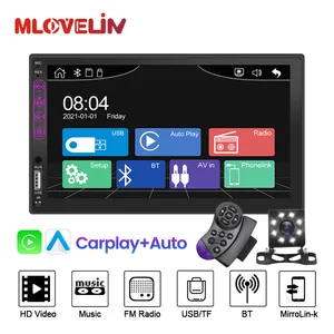 mlovelin apple carplay android auto usb aux full touch car multimedia radio for hyundai kia nissan toyota bmw 7inch screen free global shipping