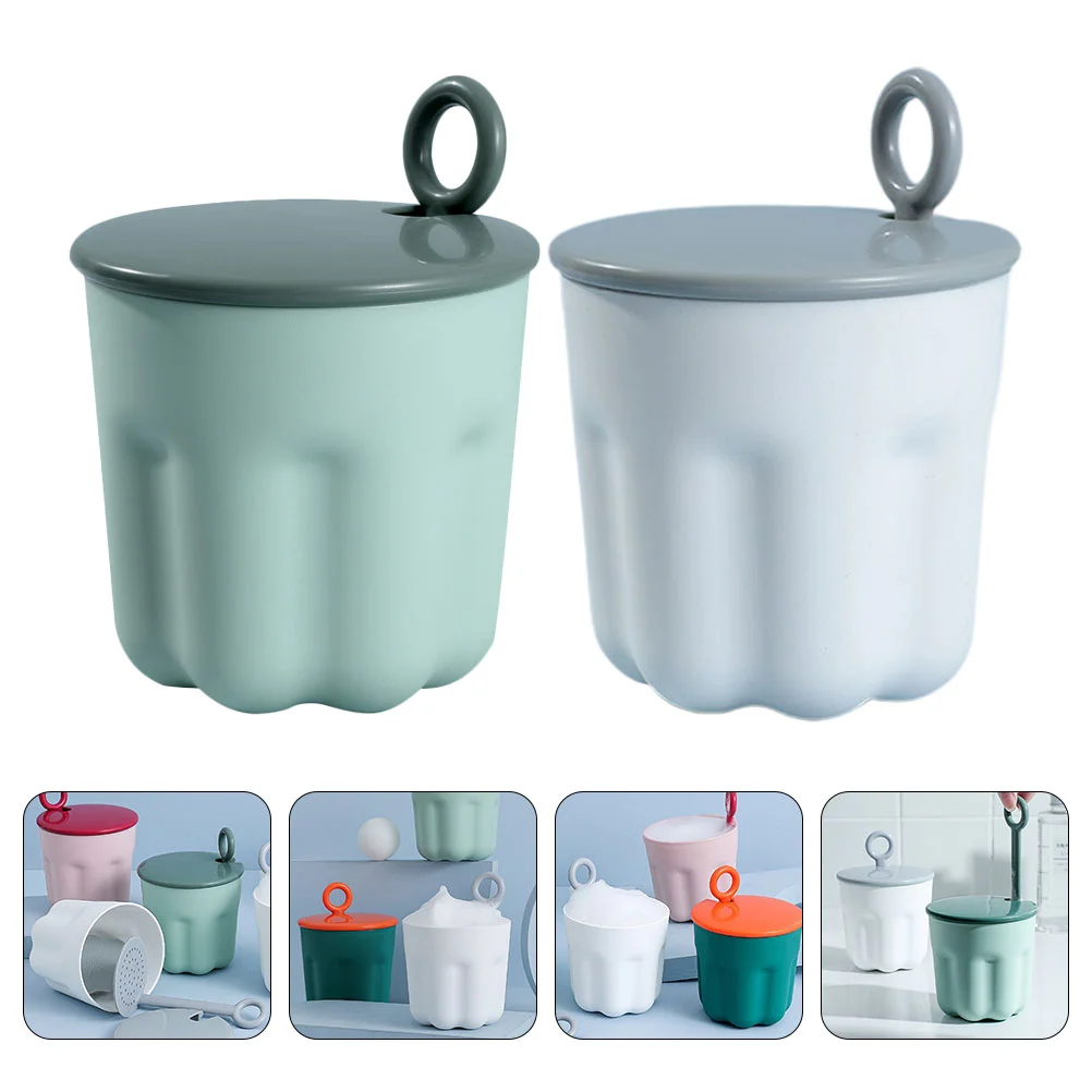

2PCS Facial Cleanser Bubble Former Portable Bubbling Cup (Random Color)