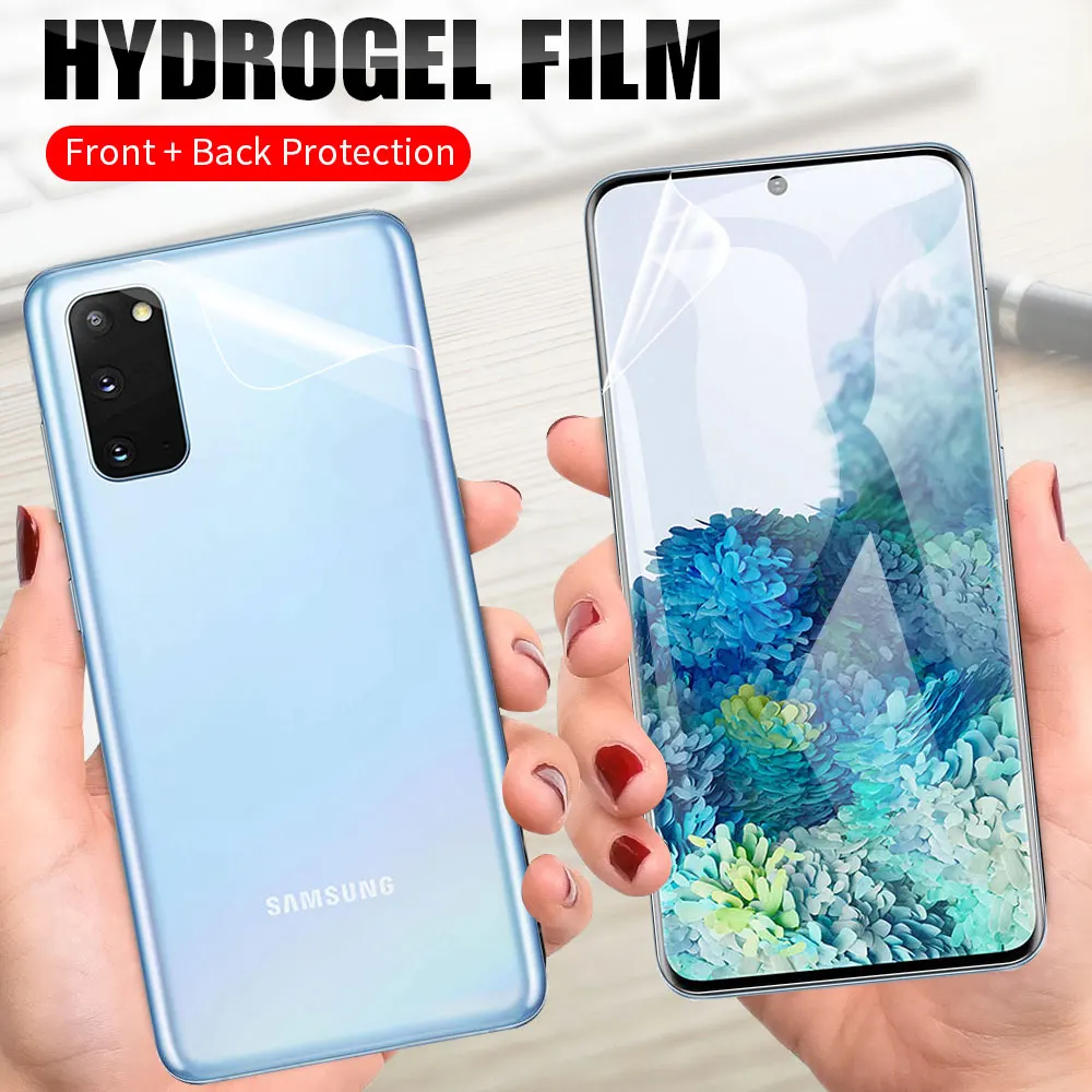 Защитная пленка для Samsung Galaxy S20 Ultra S10 S10e S9 Note 10 Lite Plus 9 8 A50 силиконовая