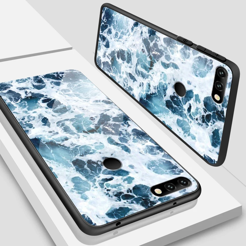 W189 Чехол для телефона для Huawei Honor 6X 7A 7C 9Lite 7X 8A 8X ТПУ закаленное Стекло крышка Y6 Y9 Y7 премьер-профессионал Magic2 модная сумочка - Цвет: W189