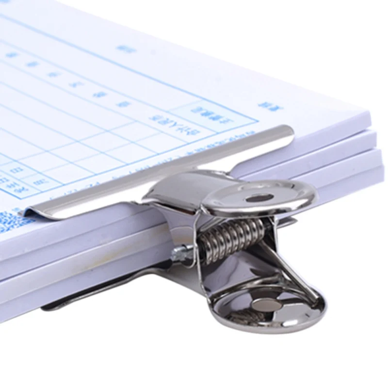 

Stainless Steel Clip Office Document Finance Iron Bill Clip Calendar Hanging Clip Stationery Supplies