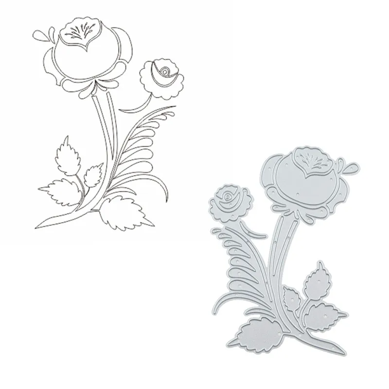 Eastshape Цветочные штампы ветка металлические Вырубные Новинка 2019 трафарет для DIY