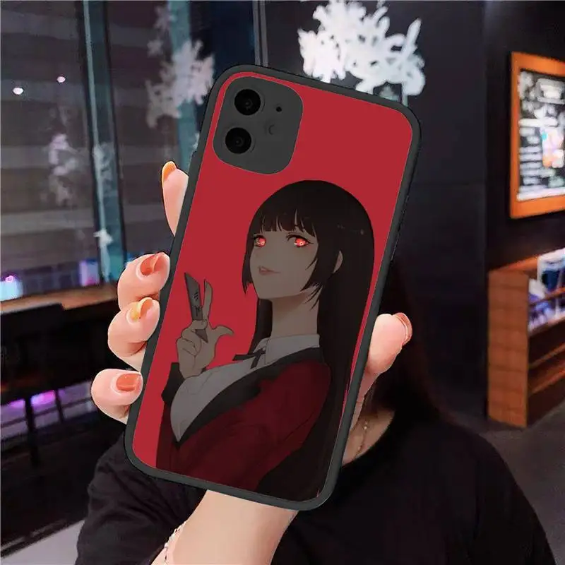 

Crazy Excitement Manga Kakegurui Phone Case For iphone 12 11 8 7 plus mini x xs xr pro max matte transparent cover