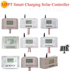 Солнечный MPPT 10A 20A 30A 40A 60A 80A Контроллер заряда двойной USB ЖК-дисплей 12 В 24 В Солнечная Панель зарядное устройство регулятор с нагрузкой