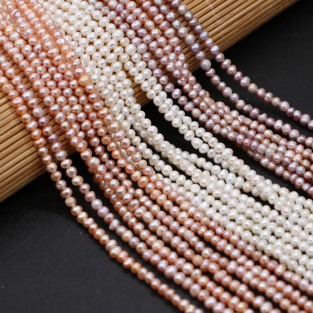 

Explosive Natural Pearl Beads Freshwater Potato Shape Pearl Beads 3mm Loose Beads for DIY Craft Bracelet Necklace Jewelry Making