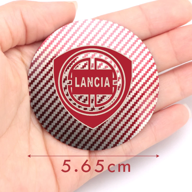 4 шт. 56.5 мм наклейка эмблемы автомобиля для колесного центрального кожуха обода Lancia аксессуары Автомобили.