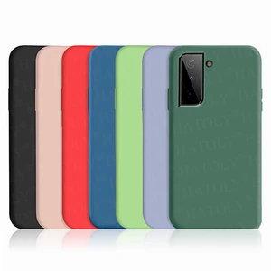for samsung galaxy s21 5g case cover s21 ultra plus liquid silicone soft tpu shockproof bumper phone case for samsung s21 ultra free global shipping