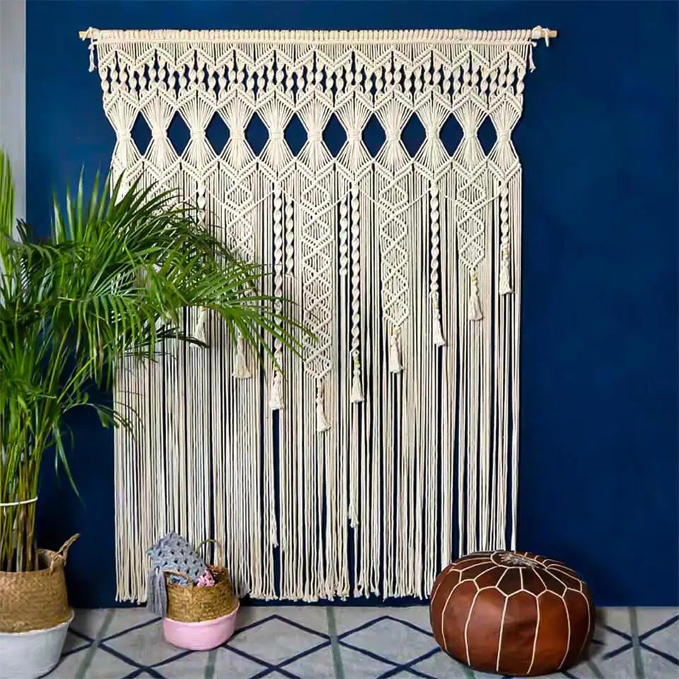 

Занавеска для двери, богемный разделитель комнаты, занавеска для двери ручной работы для спальни, кухни, дня рождения вечерние НКИ, свадьбы