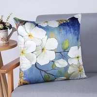 high grade thickening pillowcase simulation silk classical printing pillow floral printing sofa pillowcase cushion wholesale