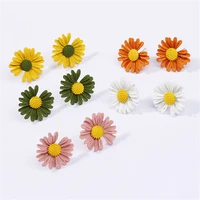 lats daisy earring for women fresh flowers simple personality student stud earrings 2020 female fashion jewelry brincos