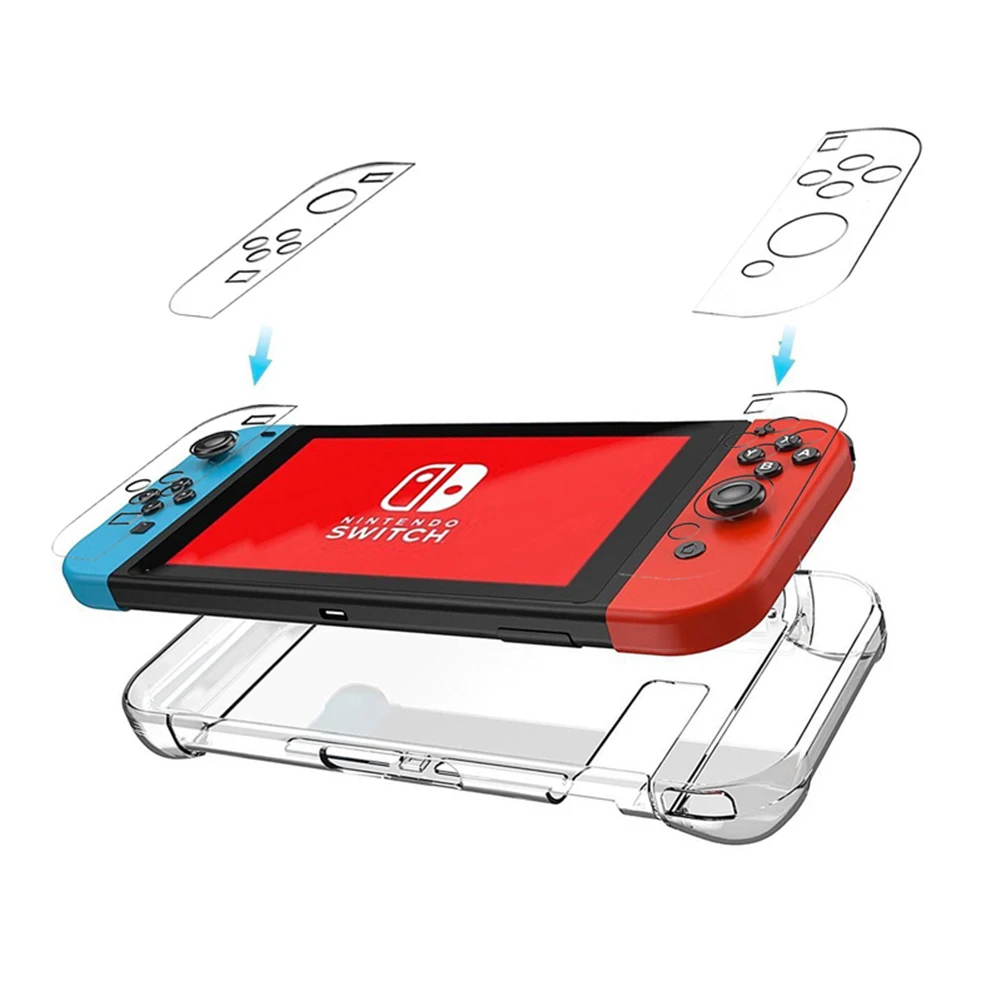 

For Nintendo Switch Ultra Thin PC Transparent Clear Back Bag Protective Gamepad Cover Case For Nintend Switch NS NX Cases Cover