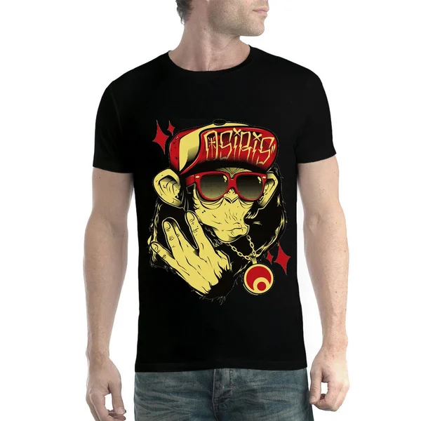 

Summer Creative Art Pattern Printing Fashion Casual Round Neck Cotton Men's T-Shirt 274